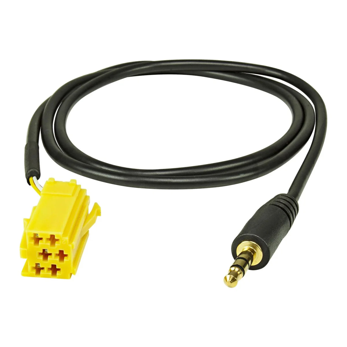 AUX-IN Adapter kompatibel mit Smart ForTwo (451) Fiat Grande Punto Alfa 159 auf 3 5mm Klinkenanschluß