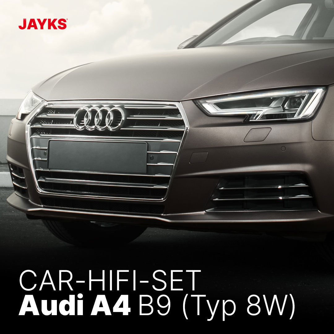 Car-HiFi-Verstärker-Set 470 Watt speziell für den Audi A4 B9