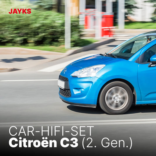 5DX plus Car-HiFi-Verstärker-Set • für Citroën C3 (2. Generation)