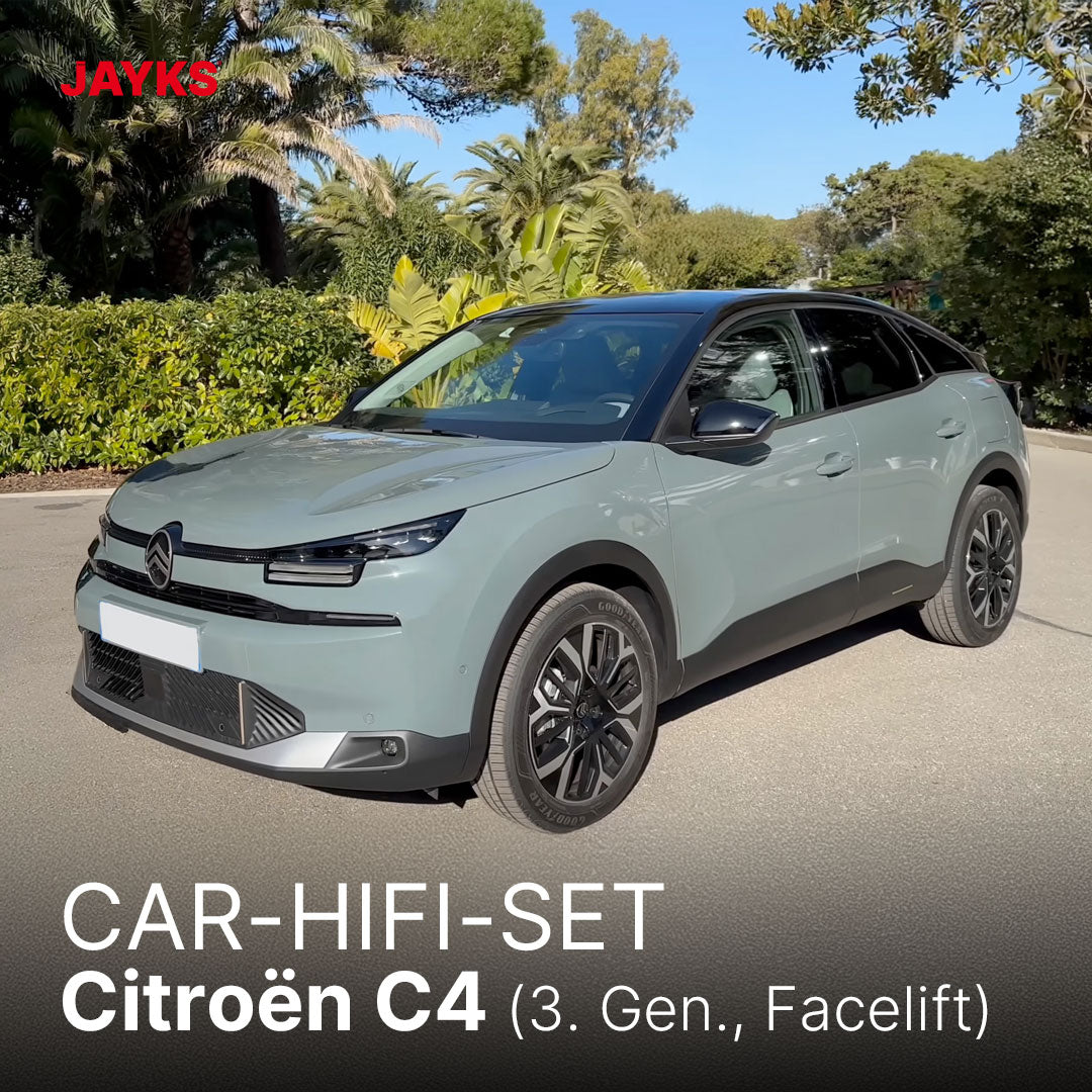 5DX plus Car-HiFi-Verstärker-Set • für Citroën C4 (Facelift)