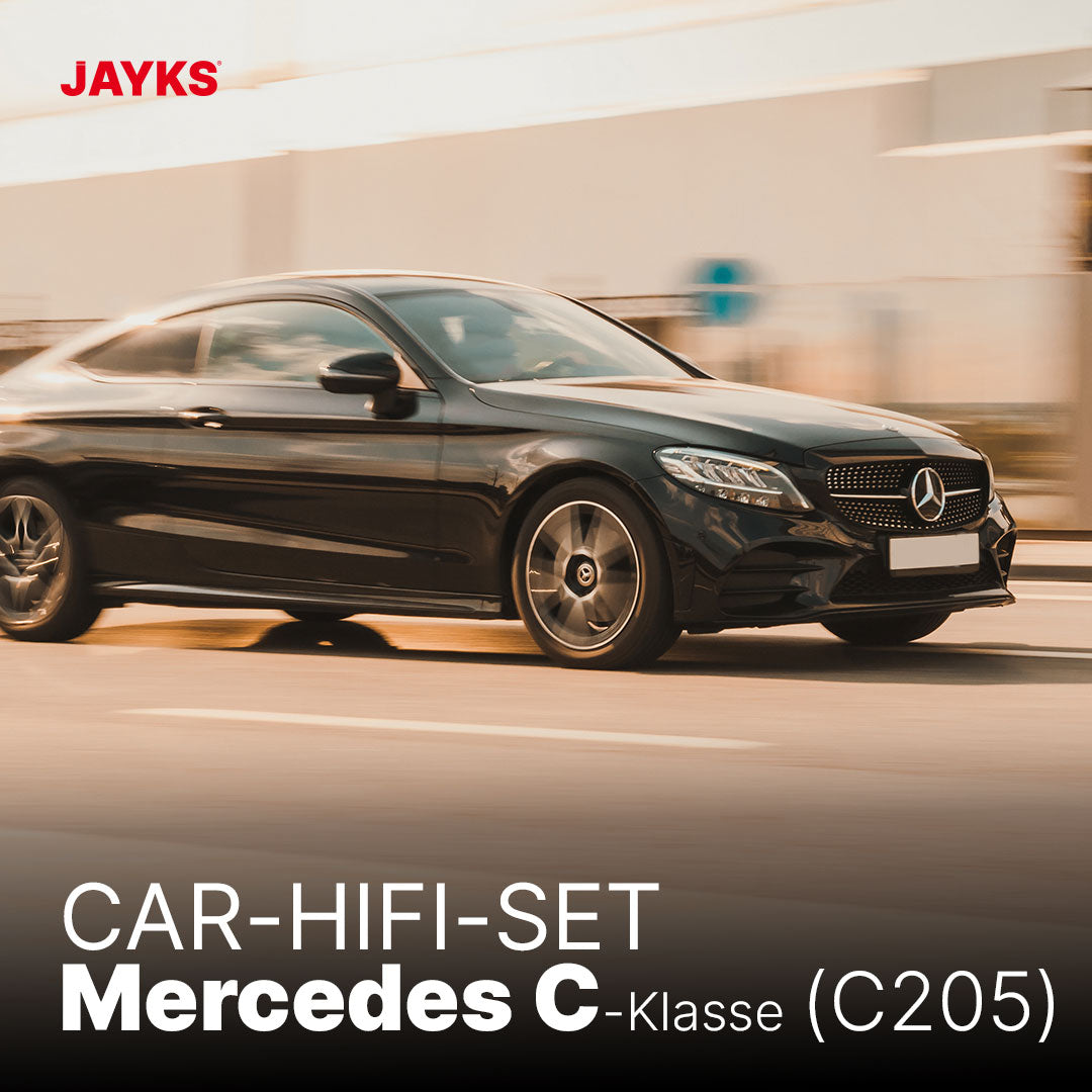 5DX plus Car-HiFi-Verstärker-Set • für Mercedes C-Klasse (C205 / A205) • Mbux