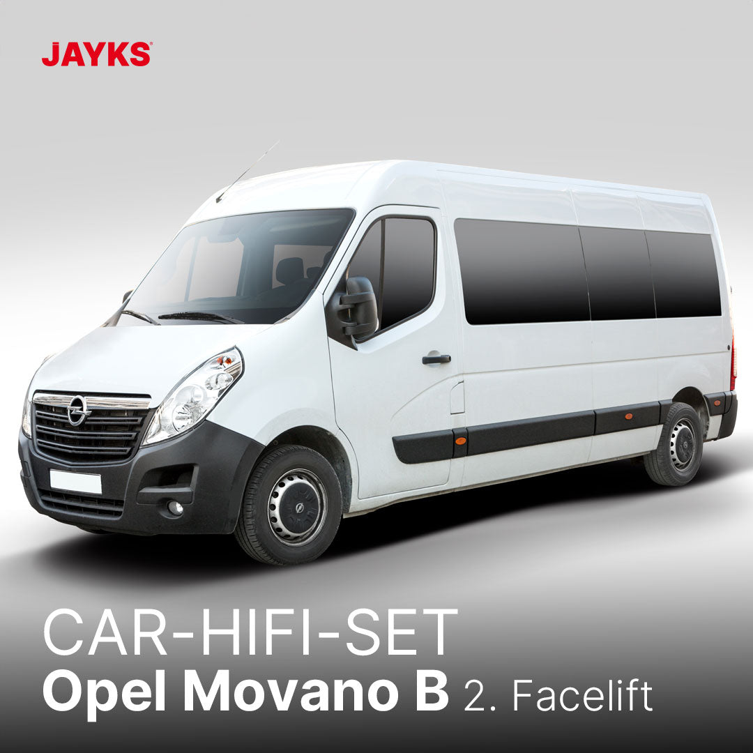 5DX plus Car-HiFi-Verstärker-Set • für Opel Movano B (2. Facelift)