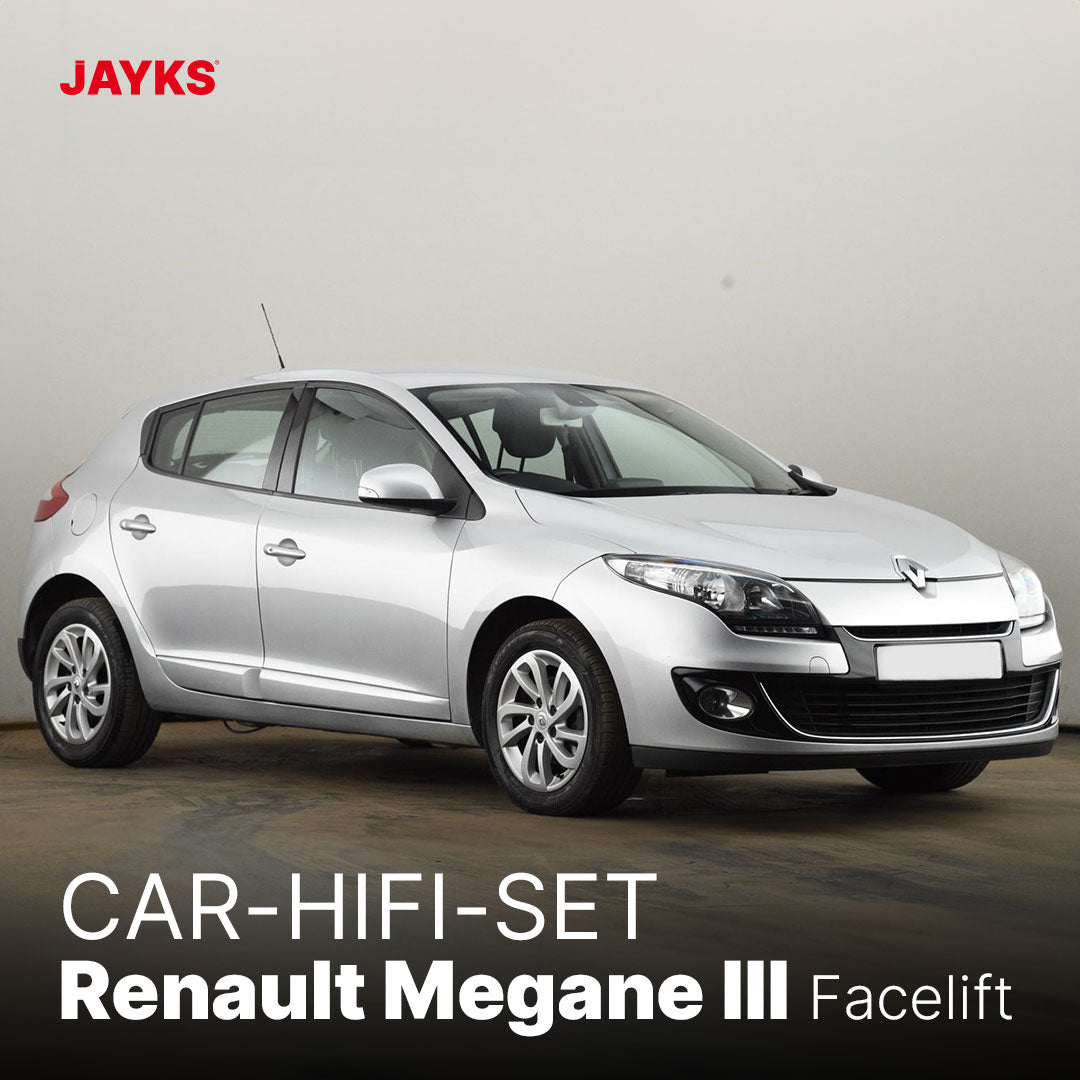 5DX plus Car-HiFi-Verstärker-Set • für Renault Mégane III (1. Facelift)