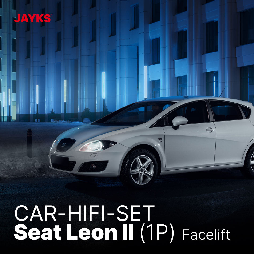 Car-HiFi-Verstärker-Set 5DX plus • für Seat Leon II 1P (Facelift)