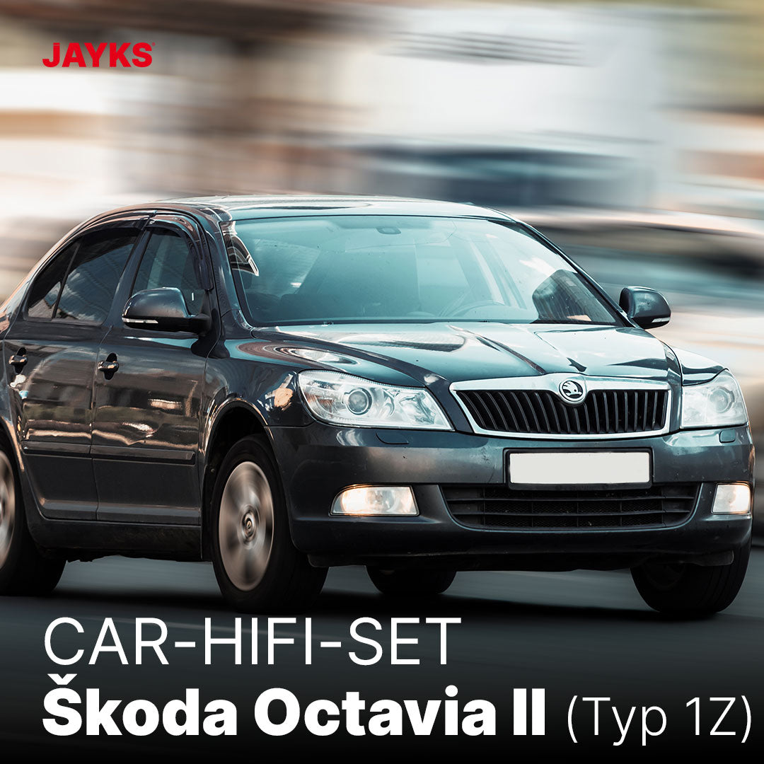 Car-HiFi-Verstärker-Set 5DX plus • speziell für Škoda Octavia II (1Z)