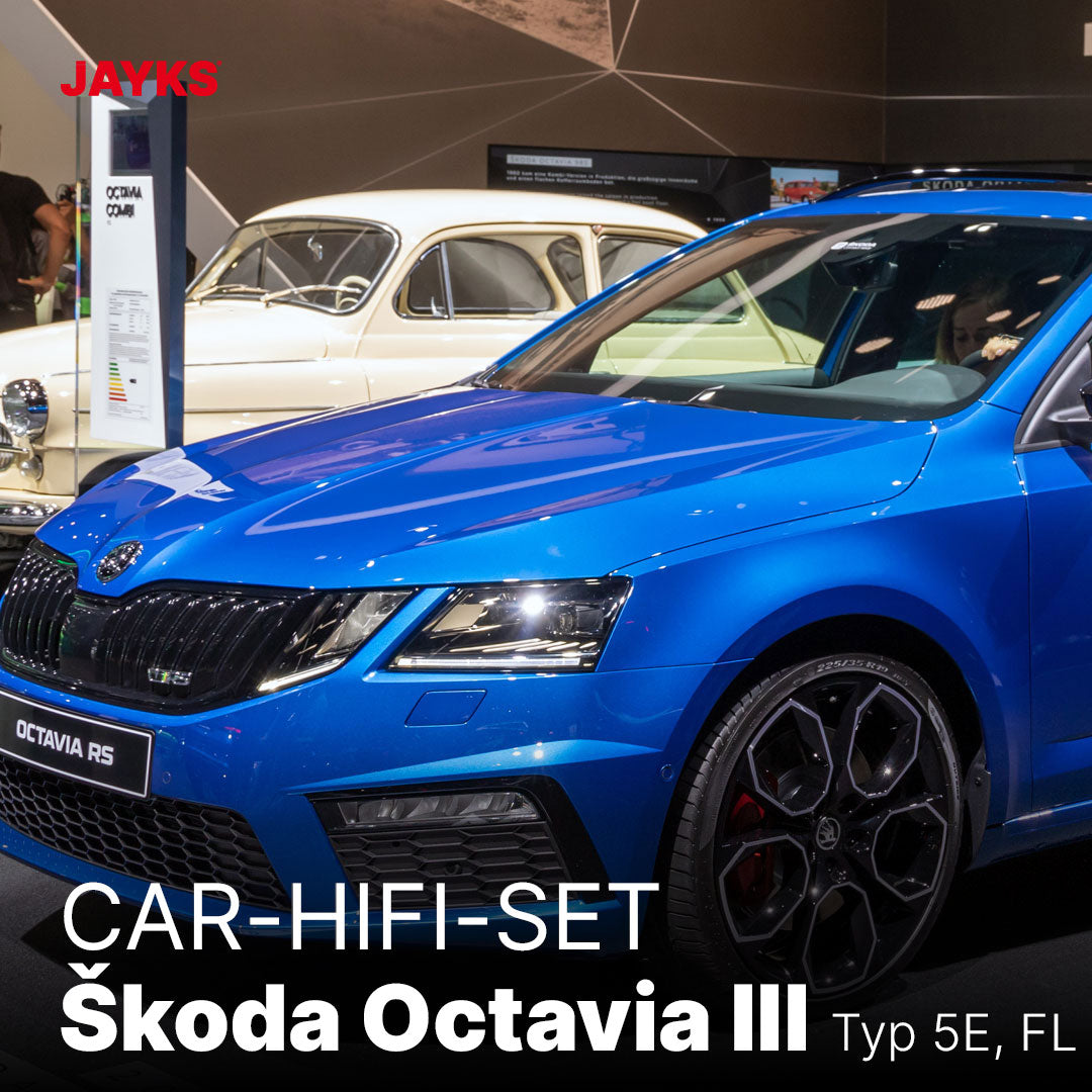Car-HiFi-Verstärker-Set 5DX plus • für Škoda Octavia III (5E) Facelift