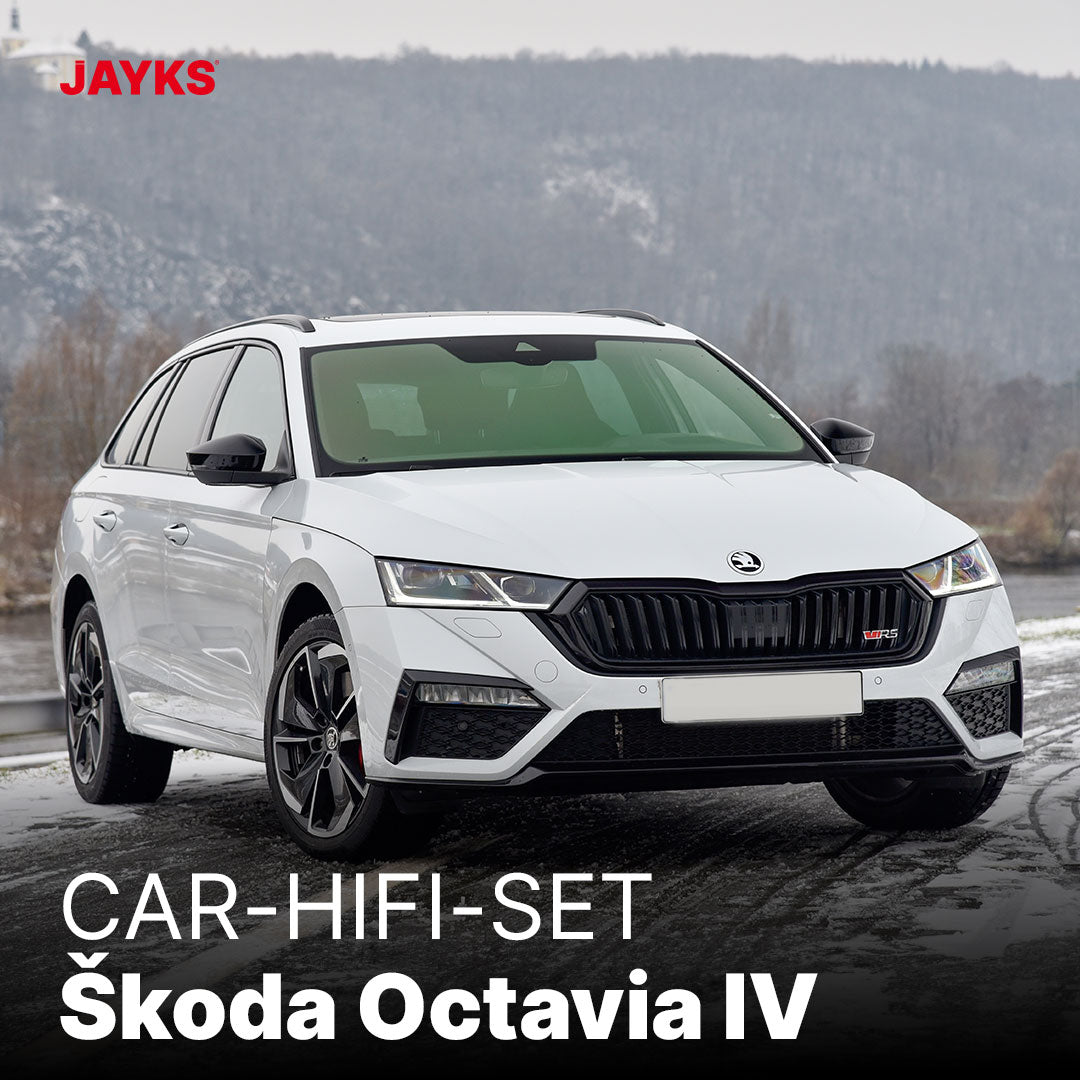Car-HiFi-Verstärker-Set 5DX plus • speziell für Škoda Octavia IV