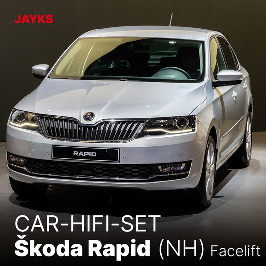 5DX plus Car-HiFi-Verstärker-Set • für Škoda Rapid (NH) Facelift