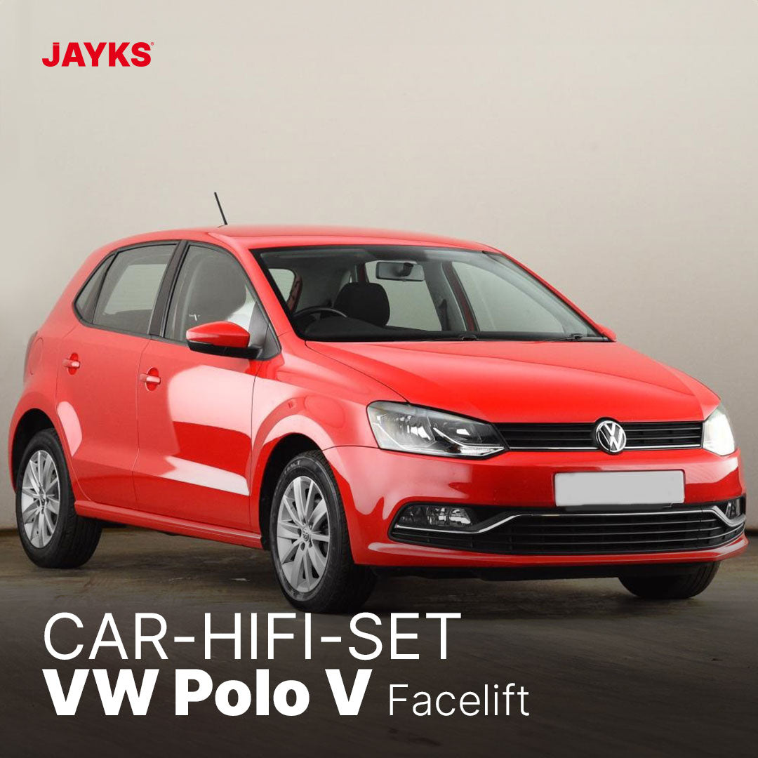 5DX plus Car-HiFi-Verstärker-Set • für VW Polo V Typ 6C (Facelift)