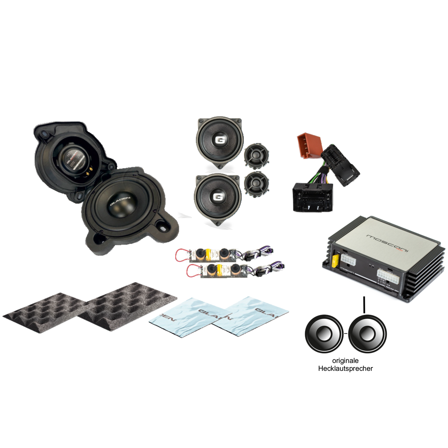 GLADEN SoundUP für Mercedes C-Klasse (W206) mit MBux & Basis-Sound