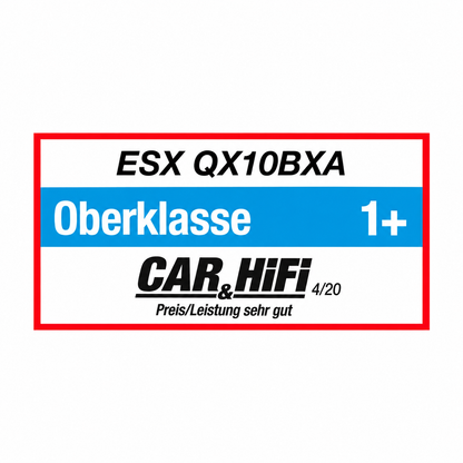 Aktiv-Subwoofer | tiefste Bassattacken aus dem Kofferraum erleben | ESX QX10BXA
