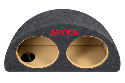 SUB sX | Doppel-Woofer-Leergehäuse halbrund für 2x 8 Zoll (20 cm) Speaker