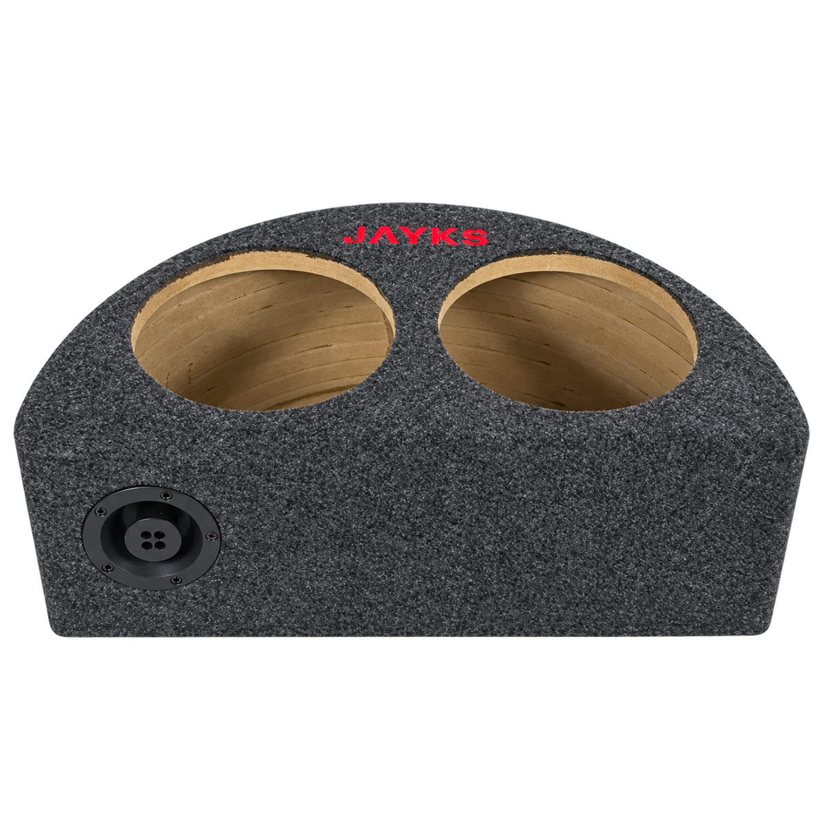 SUB sX | Doppel-Woofer-Leergehäuse halbrund für 2x 8 Zoll (20 cm) Speaker