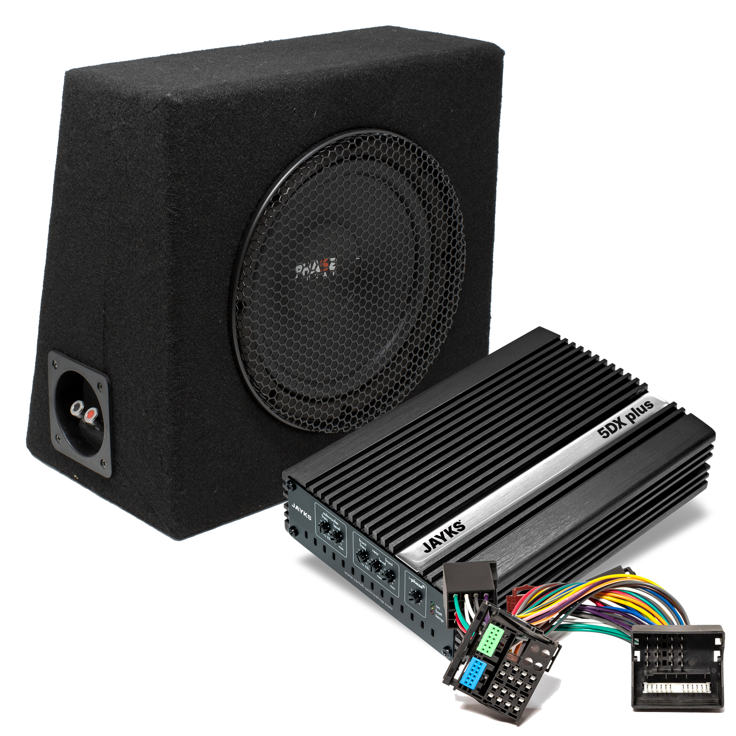 5DX plus Car-HiFi-Woofer-Set • für Audi A4 B7 (Typ 8E)