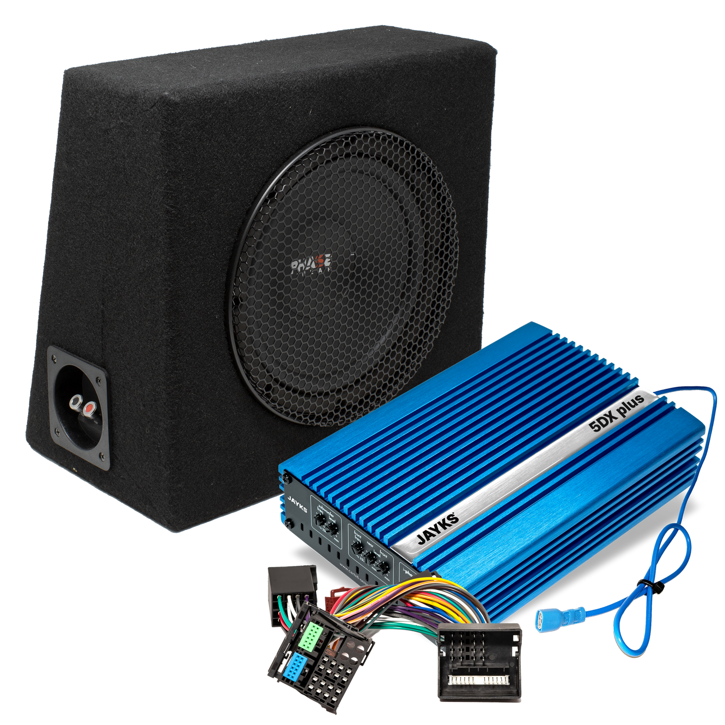 5DX plus Car-HiFi-Woofer-Set • für Audi A4 B7 (Typ 8E)