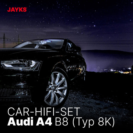 5DX plus Car-HiFi-Verstärker-Set • für Audi A4 B8 (Typ 8K)