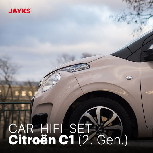 5DX plus Car-HiFi-Verstärker-Set • für Citroën C1 (2. Generation)