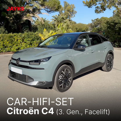5DX plus Car-HiFi-Verstärker-Set • für Citroën C4 (Facelift)