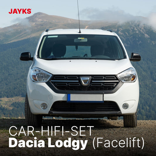 5DX plus Car-HiFi-Verstärker-Set • für Dacia Lodgy (Facelift)
