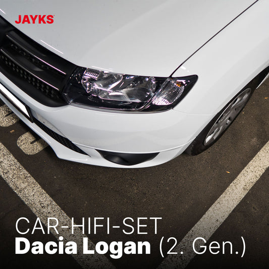 5DX plus Car-HiFi-Verstärker-Set • für Dacia Logan (2. Generation)