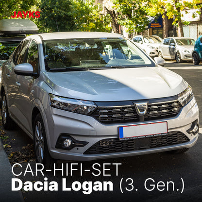 5DX plus Car-HiFi-Verstärker-Set • für Dacia Logan (3. Generation)