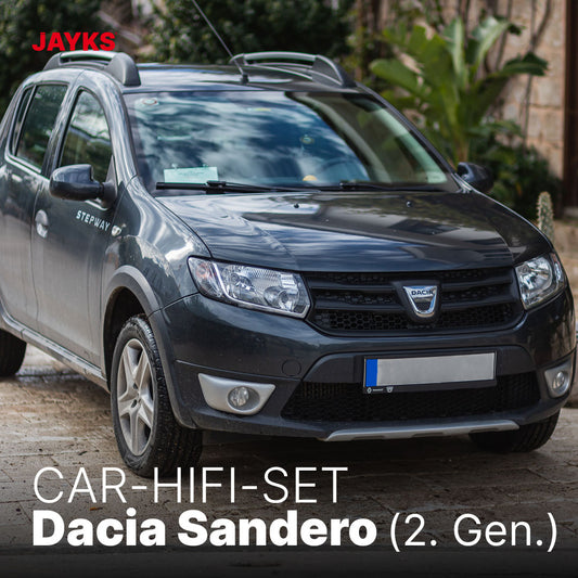 5DX plus Car-HiFi-Verstärker-Set • für Dacia Sandero (2. Generation)