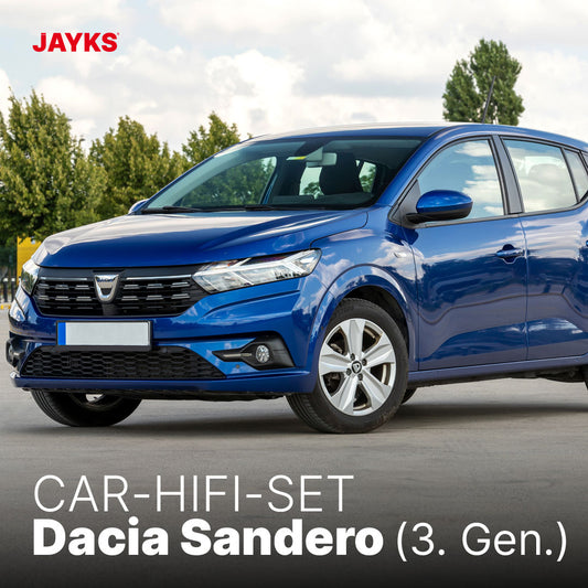 5DX plus Car-HiFi-Verstärker-Set • für Dacia Sandero (3. Generation)