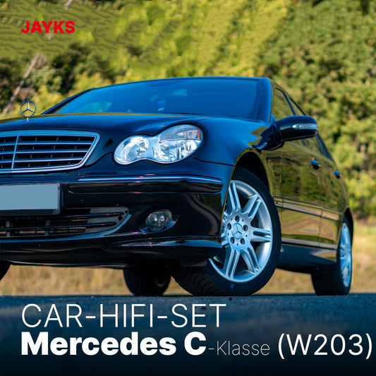 5DX plus Car-HiFi-Verstärker-Set • für Mercedes C-Klasse (W203)