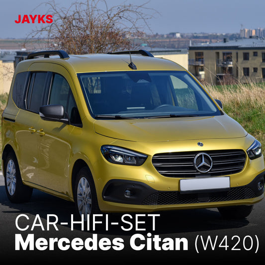 Car-HiFi-Verstärker-Set 470 Watt für die A-Klasse von Mercedes (W169)
