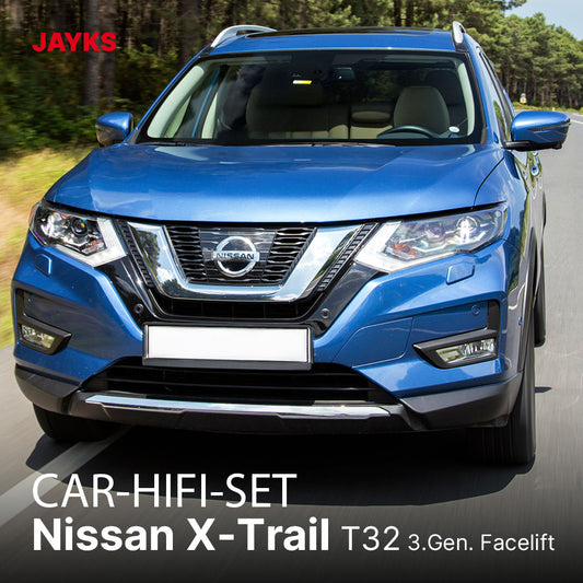 5DX plus Car-HiFi-Verstärker-Set • für Nissan X-Trail T32 (Facelift)