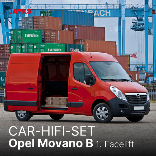 5DX plus Car-HiFi-Verstärker-Set • für Opel Movano B (1. Facelift)