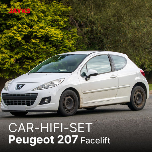 5DX plus Car-HiFi-Verstärker-Set • für Peugeot 207 (Facelift)