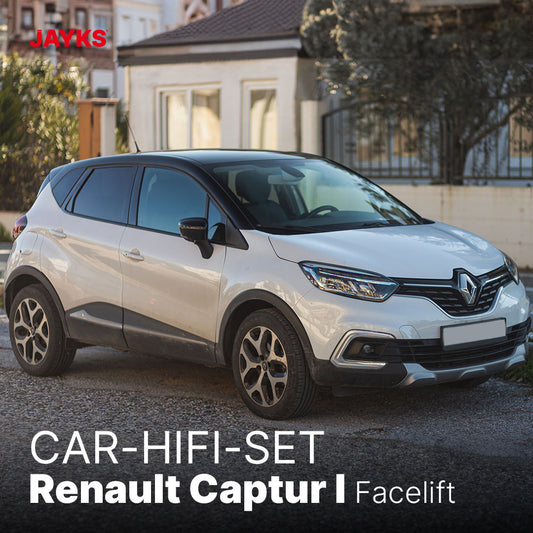5DX plus Car-HiFi-Verstärker-Set • für Renault Captur I (Facelift)
