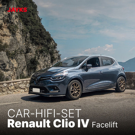 5DX plus Car-HiFi-Verstärker-Set • für Renault Clio IV (Facelift)