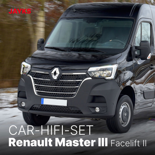 5DX plus Car-HiFi-Verstärker-Set • für Renault Master III (2. Facelift)