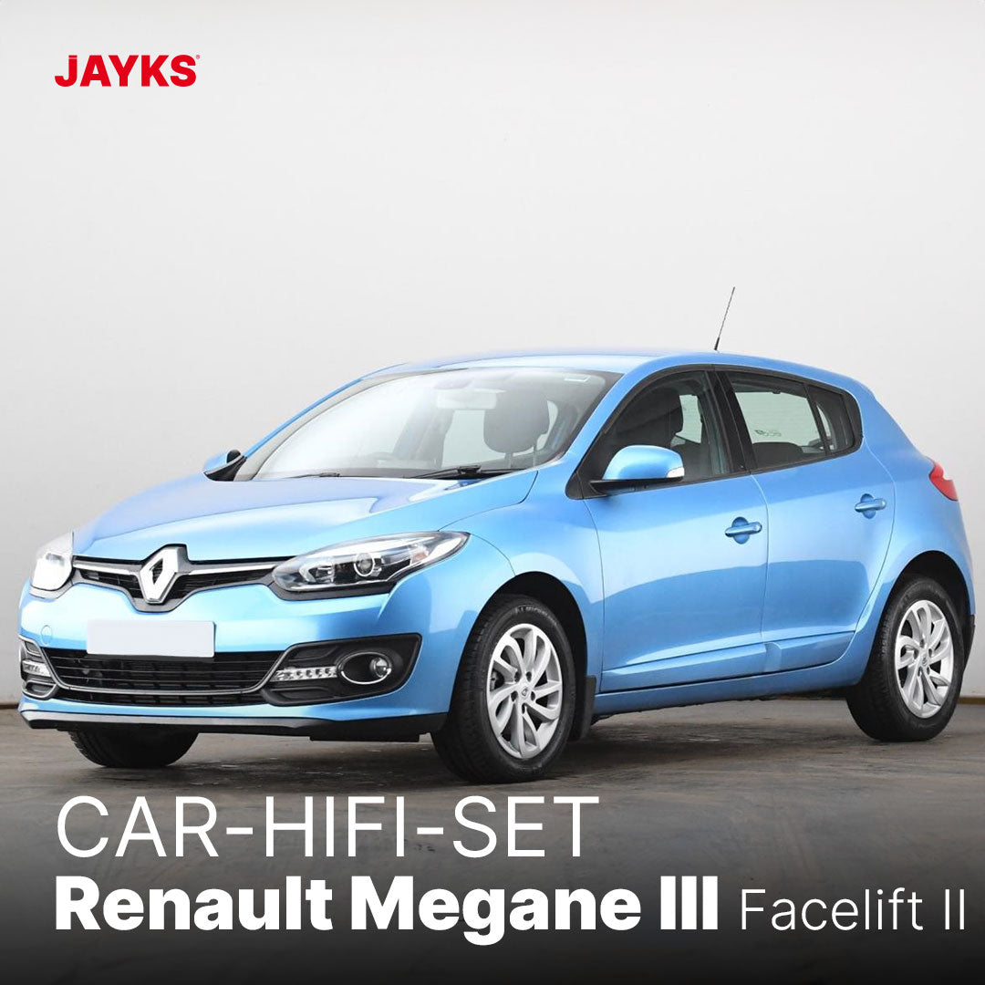 5DX plus Car-HiFi-Verstärker-Set • für Renault Mégane III (2. Facelift)