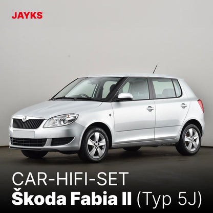 5DX plus Car-HiFi-Verstärker-Set • für Škoda Fabia II (5J)