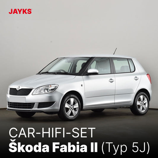 5DX plus Car-HiFi-Verstärker-Set • für Škoda Fabia II (5J)