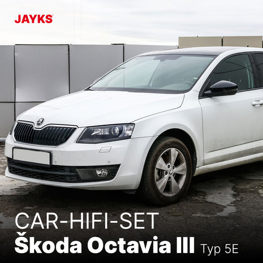 5DX plus Car-HiFi-Verstärker-Set • für Škoda Octavia III (5E)