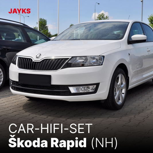 5DX plus Car-HiFi-Verstärker-Set • für Škoda Rapid (NH)