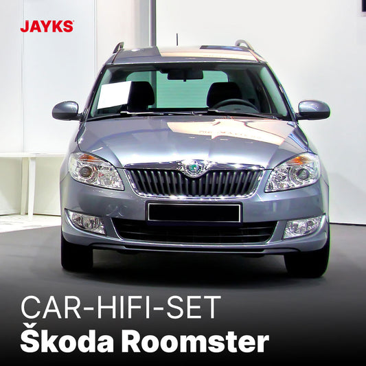 5DX plus Car-HiFi-Verstärker-Set • für Škoda Roomster (Typ 5J)