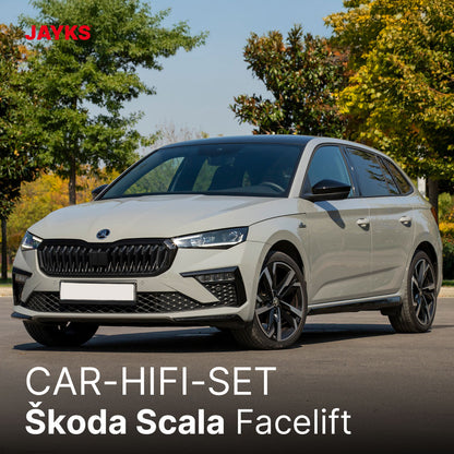 5DX plus Car-HiFi-Verstärker-Set • für Škoda Scala (Facelift)