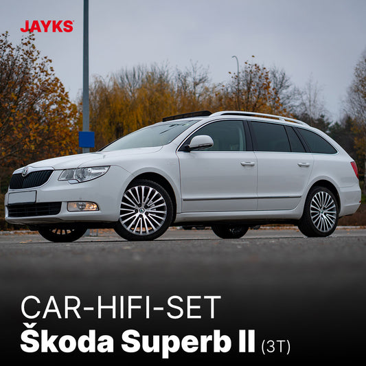 5DX plus Car-HiFi-Verstärker-Set • für Škoda Superb II (Typ 3T)