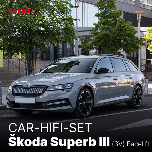5DX plus Car-HiFi-Verstärker-Set • für Škoda Superb III (Typ 3V) Facelift