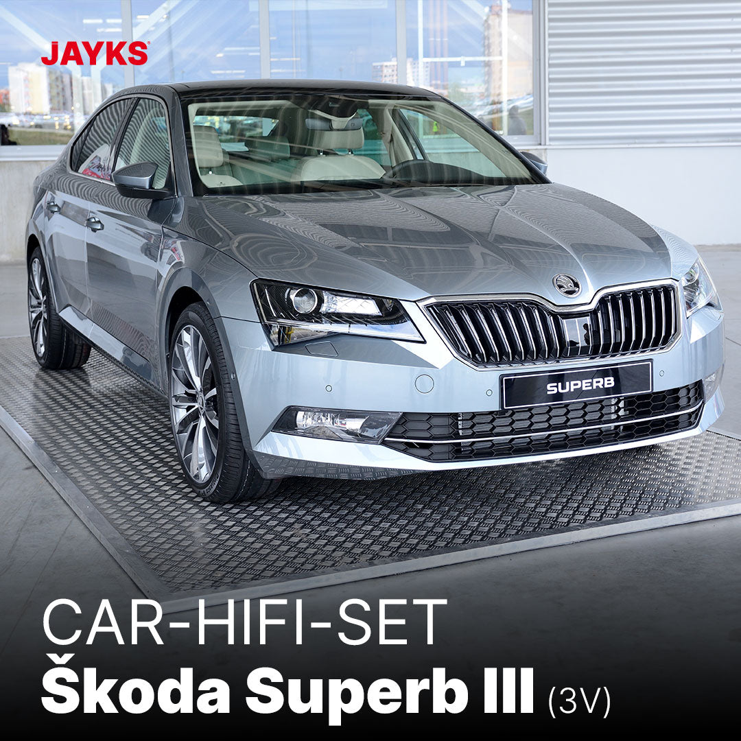 5DX plus Car-HiFi-Verstärker-Set • für Škoda Superb III (Typ 3V)
