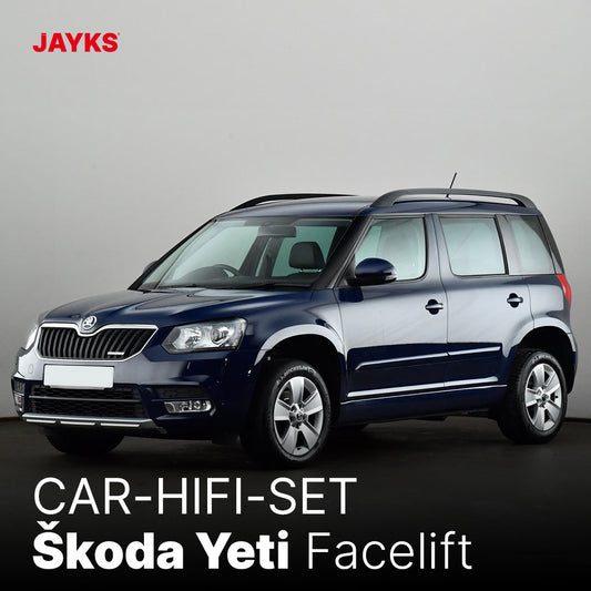 5DX plus Car-HiFi-Verstärker-Set • für Škoda Yeti (Typ 5L) Facelift
