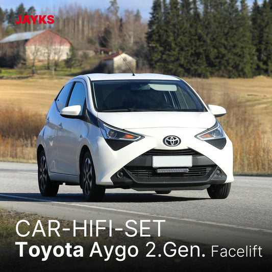 5DX plus Car-HiFi-Verstärker-Set • für Toyota Aygo 2. Generation (Facelift)