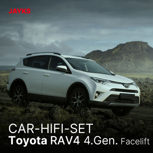 5DX plus Car-HiFi-Verstärker-Set • für Toyota RAV4 4. Generation (Facelift)