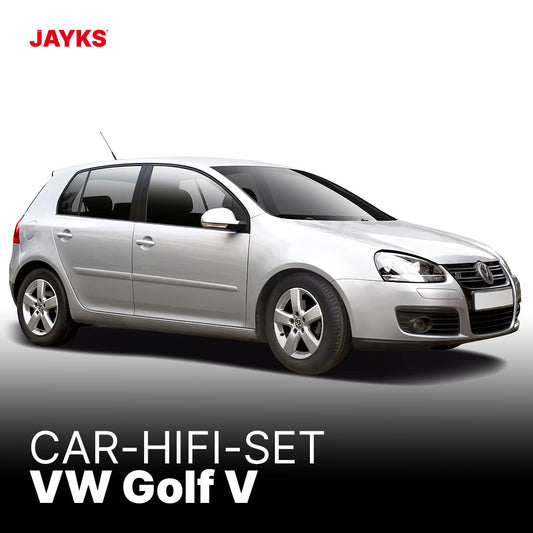 5DX plus Car-HiFi-Verstärker-Set • für VW Golf V