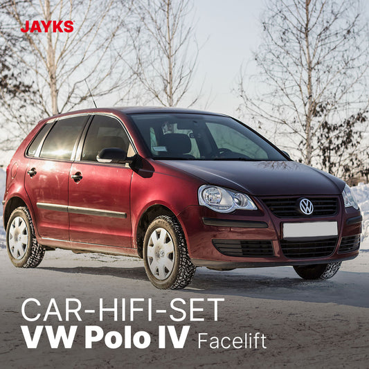 5DX plus Car-HiFi-Verstärker-Set • für VW Polo IV Typ 9N3 (Facelift)